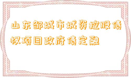 山东邹城市城资控股债权项目政府债定融