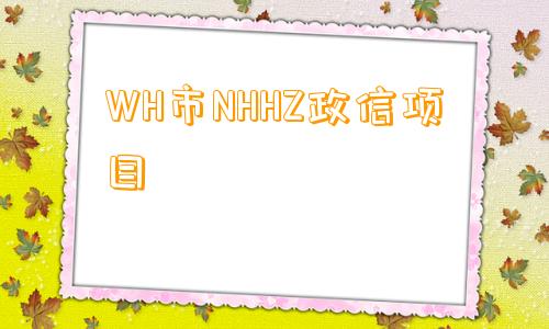 WH市NHHZ政信项目