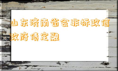 山东济南省会非标政信政府债定融