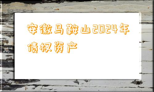 安徽马鞍山2024年债权资产