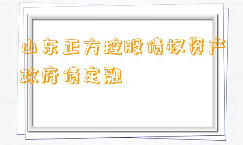 山东正方控股债权资产政府债定融