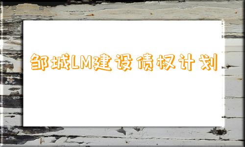 邹城LM建设债权计划